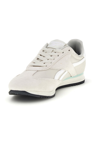 Sneakers grigio con inserti suede e suola nera Reebok World 70