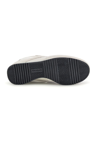 Sneakers grigio con inserti suede e suola nera Reebok World 70