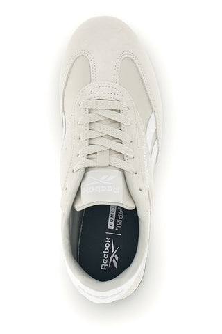 Sneakers grigio con inserti suede e suola nera Reebok World 70