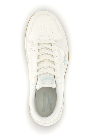 Sneakers bianco in pelle sintetica con dettagli verde acqua Reebok Match Prime V2