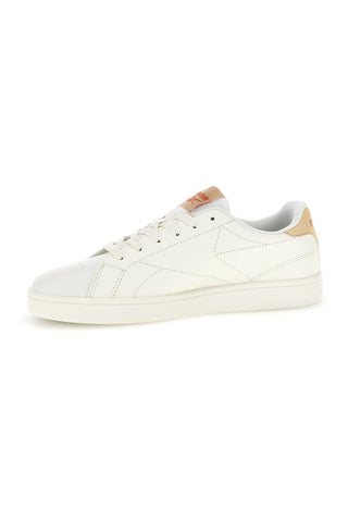 Weiße Turnschuhe mit beigen Einsätzen Reebok Court Clean