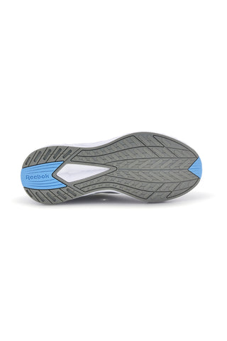 Scarpe da running grigio in tessuto traspirante con dettagli azzurro Reebok Verse