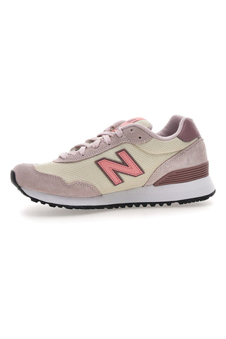 Rosa Leder und Stoff Turnschuhe New balance W51547y