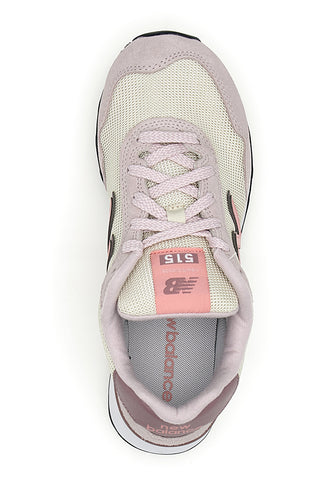 Rosa Leder und Stoff Turnschuhe New balance W51547y