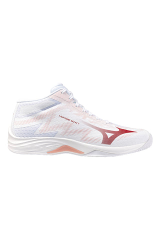 Scarpe da volley bianche mid in mesh traspirante Mizuno Lightning Select Mid