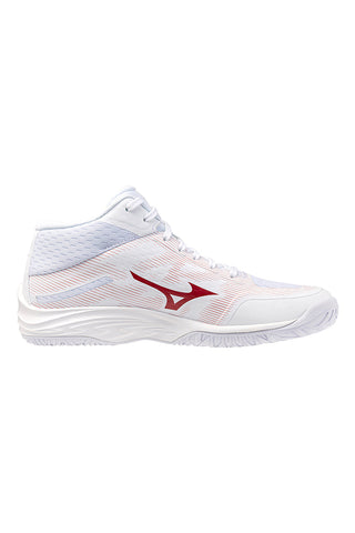 Scarpe da volley bianche mid in mesh traspirante Mizuno Lightning Select Mid