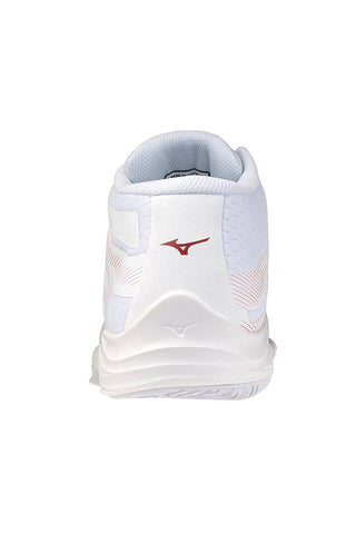 Scarpe da volley bianche mid in mesh traspirante Mizuno Lightning Select Mid
