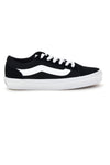 Schwarze Turnschuhe mit weißem Einsatz low profile Vans Vero LS
