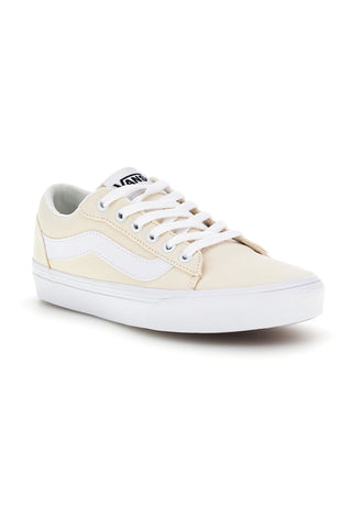Cremefarbene Turnschuhe mit weißem Einsatz Low Profile Vans Vero LS