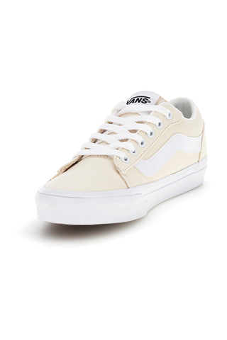 Cremefarbene Turnschuhe mit weißem Einsatz Low Profile Vans Vero LS
