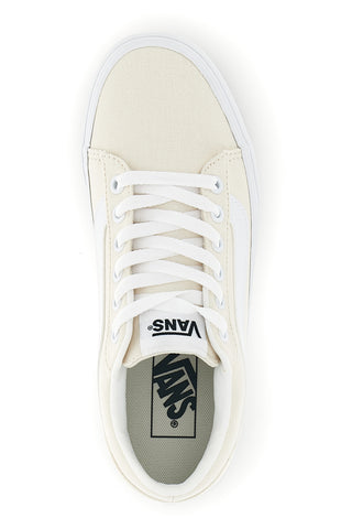 Cremefarbene Turnschuhe mit weißem Einsatz Low Profile Vans Vero LS