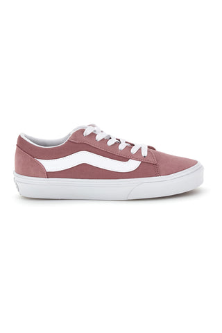 Rosa Turnschuhe mit weißem Einsatz Niedrigprofil Vans Vero LS