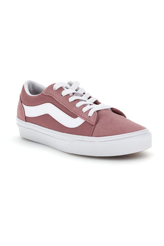Rosa Turnschuhe mit weißem Einsatz Niedrigprofil Vans Vero LS
