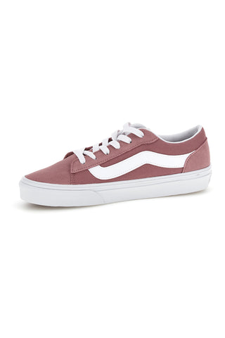 Rosa Turnschuhe mit weißem Einsatz Niedrigprofil Vans Vero LS