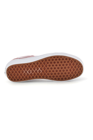 Rosa Turnschuhe mit weißem Einsatz Niedrigprofil Vans Vero LS