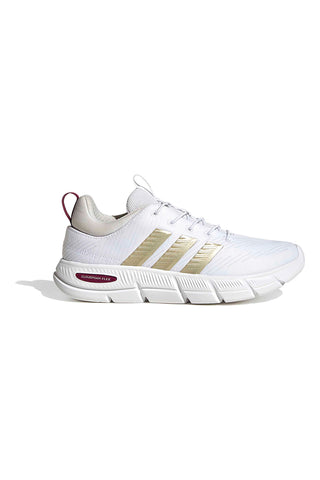 Sneakers White Cloudfoam mit elastischen Schnürsenkeln Adidas Cloudfoam Flex