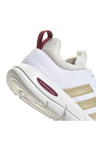 Sneakers White Cloudfoam mit elastischen Schnürsenkeln Adidas Cloudfoam Flex