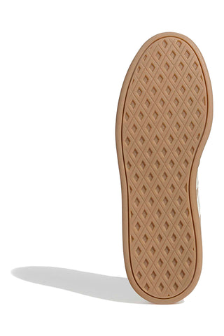 Beigefarbene Sneakers mit weißen Streifen und perforierten Details Adidas Breaknet Sleek