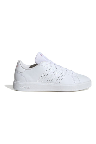 Sneakers bianche con strisce traforate in materiale riciclato Adidas Advantage Base 2