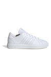 Weiße Sneakers mit perforierten Streifen aus recyceltem Material Adidas Advantage Base 2