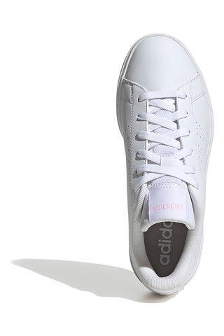 Weiße Sneakers mit perforierten Streifen aus recyceltem Material Adidas Advantage Base 2