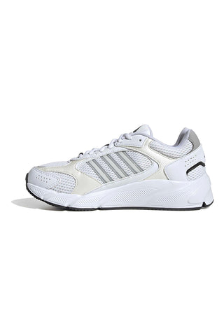 Weiße Sneakers aus Mesh mit silbernen Details und Cloudfoam-Sohle Adidas Crazychaos 2000