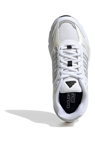 Weiße Sneakers aus Mesh mit silbernen Details und Cloudfoam-Sohle Adidas Crazychaos 2000