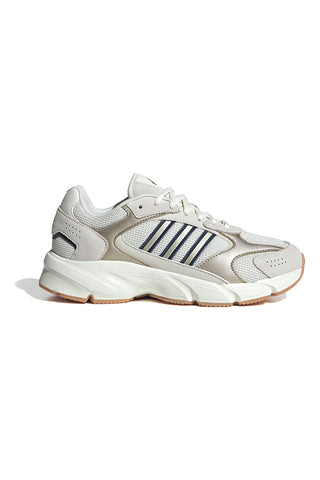 Sneakers beige in mesh con dettagli argento e suola Cloudfoam Adidas Crazychaos 2000