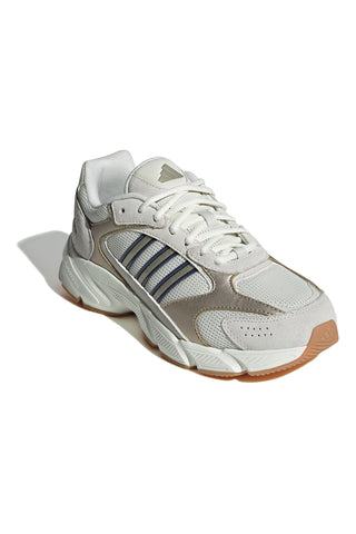 Sneakers beige in mesh con dettagli argento e suola Cloudfoam Adidas Crazychaos 2000