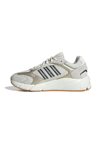 Sneakers beige in mesh con dettagli argento e suola Cloudfoam Adidas Crazychaos 2000