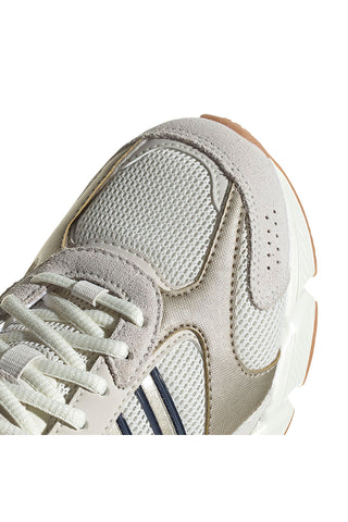 Sneakers beige in mesh con dettagli argento e suola Cloudfoam Adidas Crazychaos 2000
