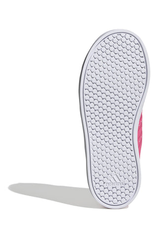 Sneakers rosa con strisce bianche in materiale riciclato Adidas VS Pace 2.0 K