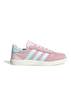 Rosa Sneakers aus Wildleder mit blauen Streifen und vorgeformter Sohle Adidas Breaknet Sleek J