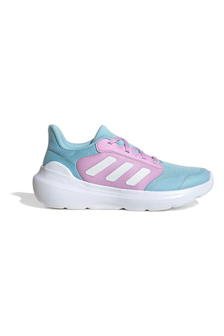 Hellblaue Laufschuhe mit lila Details aus atmungsaktivem Mesh Adidas Tensaur Run 3.0 J