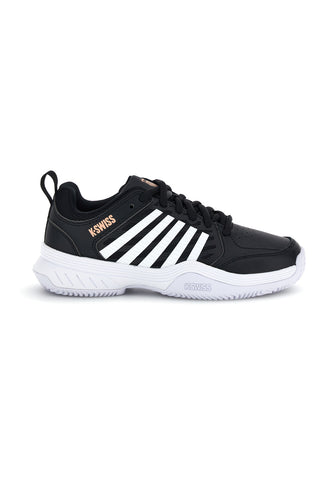 Schwarze Turnschuhe mit Schnürsenkeln K-swiss Court Express 2 Clay