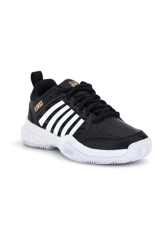 Schwarze Turnschuhe mit Schnürsenkeln K-swiss Court Express 2 Clay