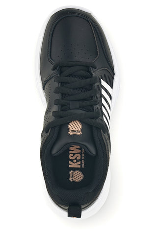 Schwarze Turnschuhe mit Schnürsenkeln K-swiss Court Express 2 Clay