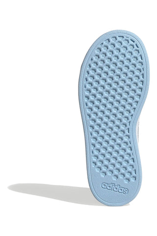 Adidas Grand Court 2 K Blaue Freizeitschuhe mit schillernden Details