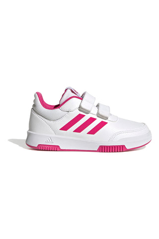 Adidas Tensaur Sport 2.0 CF K Sneaker in Weiß und Fuchsia mit Klettverschluss