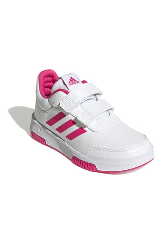 Adidas Tensaur Sport 2.0 CF K Sneaker in Weiß und Fuchsia mit Klettverschluss