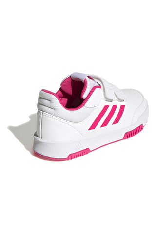 Adidas Tensaur Sport 2.0 CF K Sneaker in Weiß und Fuchsia mit Klettverschluss