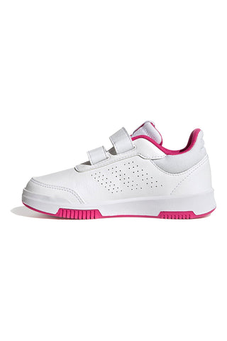 Adidas Tensaur Sport 2.0 CF K Sneaker in Weiß und Fuchsia mit Klettverschluss