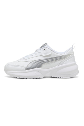 Weiße Puma Cilia 2 Mode Sneaker in Metallic Glam