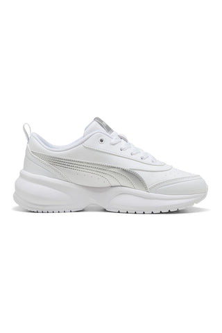 Weiße Puma Cilia 2 Mode Sneaker in Metallic Glam