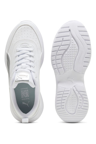 Weiße Puma Cilia 2 Mode Sneaker in Metallic Glam