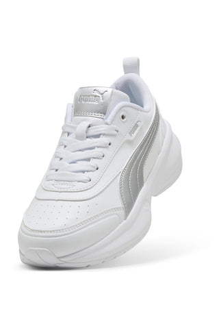 Weiße Puma Cilia 2 Mode Sneaker in Metallic Glam