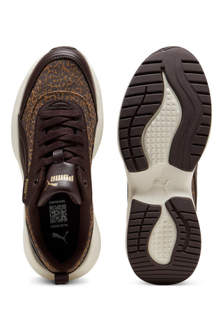 Beigefarbene Puma Cilia 2 Mode Sneaker in Metallic Glam