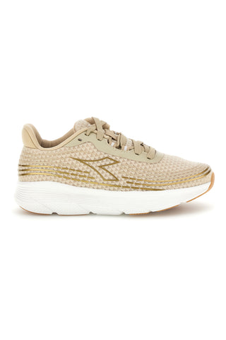 Sneakers beige in tessuto con dettagli dorati Diadora Piper Stripe Wn