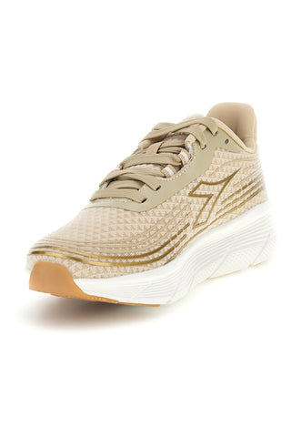 Sneakers beige in tessuto con dettagli dorati Diadora Piper Stripe Wn