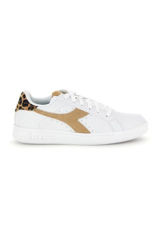 Weiße Sneaker mit Animal-Print-Einsatz: Diadora Wing Animalier WN